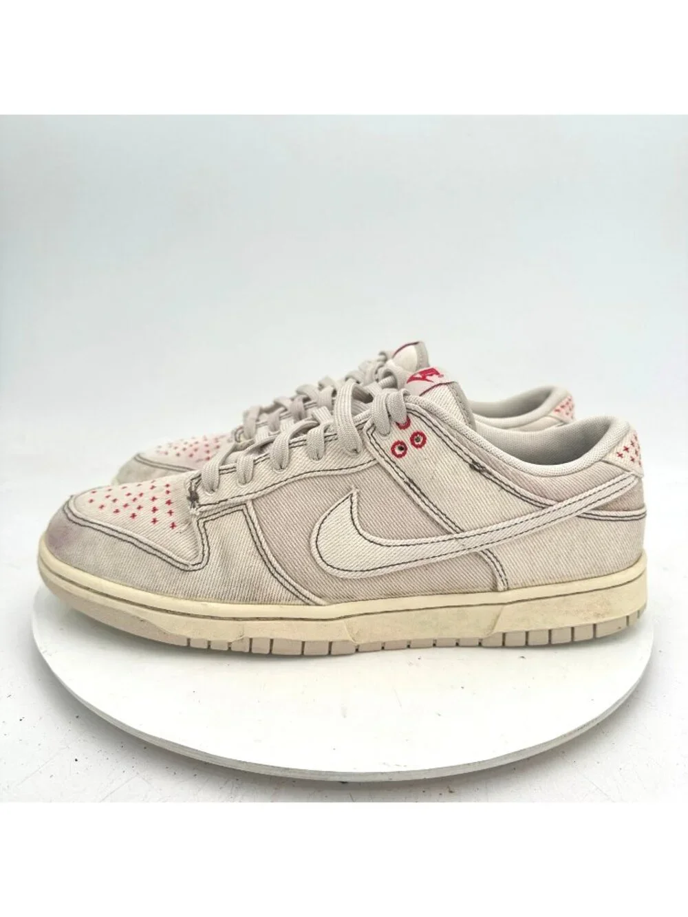 Nike Dunk Low Sashiko Men Size 11 DV0834-100 Denim Orewood Brown White Shoes